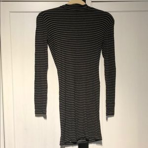 Mock neck bodycon dress